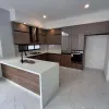 Factory Wholesale Engineering Kitchen Cabinets Plywood Particleboard OSB PET Finish for Large Housing Projects