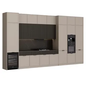 72 Hour Design Modern European Laminate Glass Wooden Kitchen Cabinet Plywood MDF Island Storage Cabinet for Apartment Kitchen