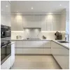 Kitchen Cabinet Suppliers Modern Particle Board Kitchen Cabinet Cupboard Full Kitchen Furniture with Island for Villa Project