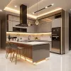 Kitchen Furniture Flat Pack Smart Shaker Modular Plywood Kitchen Cabinet Home Set Joinery Modern for Apartment Project
