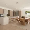 Luxury Modern European Design Smart Solid Wood Kitchen Cabinet Economic Wall Kitchen Island Melamine Board Granite Home Decor