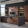 Luxury Modern Full Set Melamine Board Granite Countertop Sink Base Cabinets Eco-Friendly Hospital Use Complete Kitchen Furniture