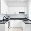 Modern Flat Panel Kitchen Cabinets OEM Supplier for Residential Development Projects