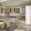 Modern High-end Luxury Customized Solid Wood Shaker Kitchen Cabinets Set with Sink Modural Kitchen Cupboard for Villa Developer
