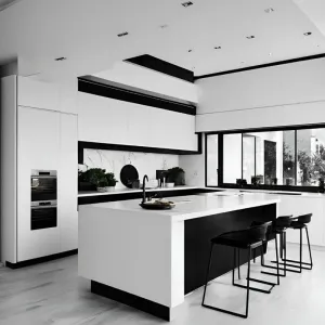 Modern Luxury Custom Kitchen Pantry Cabinets with Glass Doors Modular Eco-Friendly Design Customized Color Options for Villas