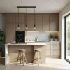 Modern Minimalist Modular Plywood Kitchen Cabinet Eco-Friendly Fireproof Design Durable Melamine Surface Kitchen Cabinets