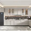 Modern Shaker USA Apartment Kitchen Island Storage Cabinet Sink Fireproof Eco-Friendly Wooden Plywood MDF Marble Laminate