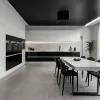 Modern White Lacquer Glass Kitchen Cabinet Faucet Melamine Board Modular Design for Apartment Home Includes Sink One-Stop