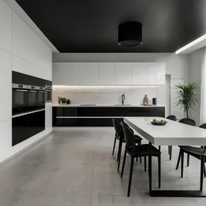 Modern White Lacquer Glass Kitchen Cabinet Faucet Melamine Board Modular Design for Apartment Home Includes Sink One-Stop