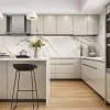 Modern Wood Furniture Plywood White Kitchen Cupboard Kitchen Cabinets for Hotel Apartment Villa Project