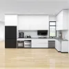 New Design PET Modern Particleboard Kitchen Cabinet Modular Kitchen Cabinet Joinery for Bulk Apartment Whole House Project