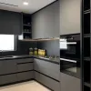 Philippine Apartment Project Modern Minimalistic Designs Small Modular L-Shaped Wooden Matte Home Complete Kitchen Cabinets Set