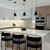 Plywood Laminate Flat Pack Custom Kitchen Cabinets Modern Wall Cabinet for Small Apartment Projects