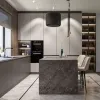 Small Full Kitchen Cabinet Set Modular Eco-Friendly Modern Durable Melamine Particleboard Glass Cupboard Kitchen Cabinet