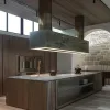 Wholesale American Villa Modern Modular Eco-Friendly Kitchen Wall Cabinets with Solid Wood Glass Doors Faucet Design Island