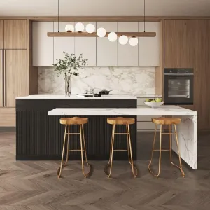 Wholesale Custom Eco-Friendly Modern Premium Solid Wood Kitchen Sink Base Cabinets Faucet Drawer Basket for Apartment Dining