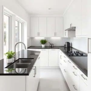 Wholesale Custom Kitchen Cabinets Particle Board Cabinet with Melamine Finish for Contractors and Property Developers