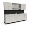 Wholesale Custom Modern Compact Kitchen Cabinets All-in-One Compact Particleboard Kitchenette for Apartment and Hotel Projects
