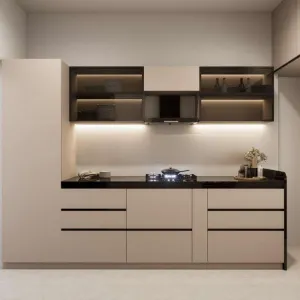 Wholesale Custom Particleboard Kitchen Cabinets for Hotel Apartment and Villa Bulk Development Projects