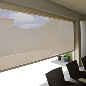 Custom Size Heavy Duty Waterproof Pergola Blinds Curtain for Outdoor Pergola Roller Blinds Motorized Outdoor Blinds
