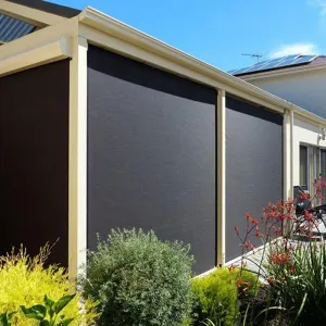 Customized Waterproof Patio Shade Outdoor Zip Track Outdoor Blinds