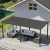 Aluminium Pergola Motorized Metal 3x3m Gazebo Outdoor
