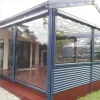 Outdoor Garden Smart Plastic Shades Motorized Windproof and Waterproof Pvc clear Outdoor Blinds