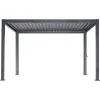Retractable Louvered Roof Garden 10x10ft Pergola Bioclimatic System Pergola Aluminium Outdoor