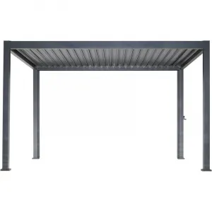 Retractable Louvered Roof Garden 10x10ft Pergola Bioclimatic System Pergola Aluminium Outdoor