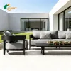 China Guangdong Factory Direct ML-3 Aluminum Outdoor Sofa Set OEM ODM Bulk Supply Metal Garden Furniture