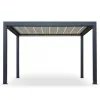 Factory Custom Size Bioclimatic Pergola Motorized Aluminum Louvered Outdoor Pergola for Hotel Project