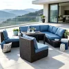 Factory Direct Modern Outdoor Wood Rattan Sofa Set for Hotel Courtyard Use High Cost Effective Patio Garden Furniture