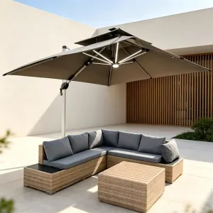 Hot Sale Wholesale Outdoor Waterproof Sun protection Sofa Set Rattan Modern Garden Patio Sofa Set Furniture