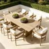 Manufactory Direct Wooden Outside Table and Chairs PatioFurniture Set Modern Solid Teak OutdoorFurniture Set