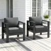 Modern Grey Aluminum Patio Furniture Set for Living Room Hotel Villa Courtyard Farmhouse Apartment Outdoor Garden Use