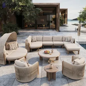 All Weather Aluminium Modular Outdoor Furniture Hotel Outside Seating Set Courtyard Terrence Project Garden Sofa