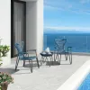Aluminium PE Rattan Modern Ocean Mediterranean Style Outdoor Furniture Set Patio Rope Sofa Garden Chair Set