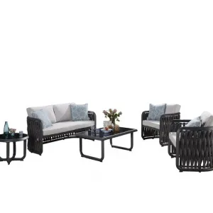 Aluminum Exclusive Design Patio Garden High Quantity Outdoor Furniture Rope Sofa Sets