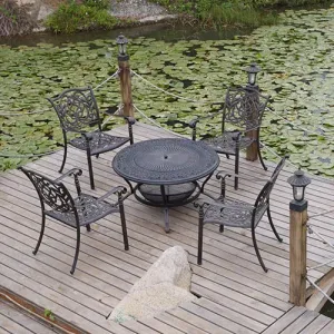Aluminum Outdoor Furniture BBQ Dining Chair and Table