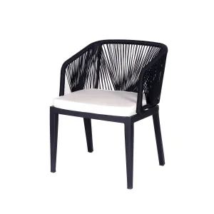 Aluminum Rope Chair Outdoor Garden Furniture Outdoor Rope Chair Factory
