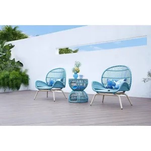 Bistro Rope Weaving Aluminium Frame Luxury Style Modern Outdoor Furniture Garden Lounge Sofa Sets