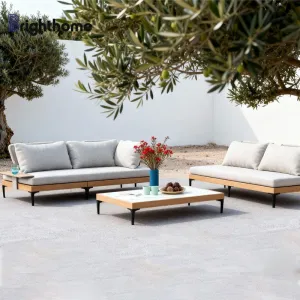 Brighthome Factory Price Aluminium Garden Sets Rope Weaving Outdoor Furniture Sofa