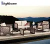 Brighthome Garden Out Door Furniture Aluminum Sofa Luxury Design Patio Minimalist Outdoor Sofa