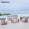 Brighthome New Design Modern Waterproof Out Door Furniture Luxury Outdoor Garden Aluminum Patio Sofa Set Furniture