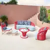 Brighthome Outdoor Furniture Modern Waterproof Aluminum Frame Rope Woven Outdoor Sofa Luxury Garden Sofas