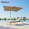 Brighthome Waterproof Aluminum Rope Outdoor Garden Furniture Pool Sun Loungers Chair Set