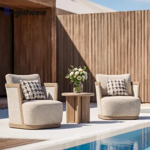 Custom Aluminum Balcony Courtyard Garden Pool Outside Sofa Set Outdoor Leisure Furniture