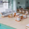 Custom New Out Door Aluminum Patio Furniture Sofa Garden Furniture Outdoor Sofa Set Design