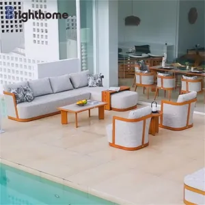 Custom New Out Door Aluminum Patio Furniture Sofa Garden Furniture Outdoor Sofa Set Design