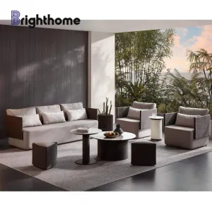 Durable TPU Rope Aluminium Backyard Hotel Apartment Garden Furniture Outdoor Sofa Modular Sets